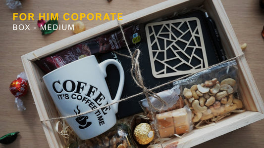 Corporate Gift Basket, for him, top view