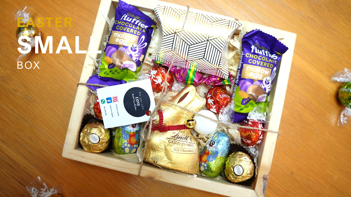 Small Easter Gift Basket, top view