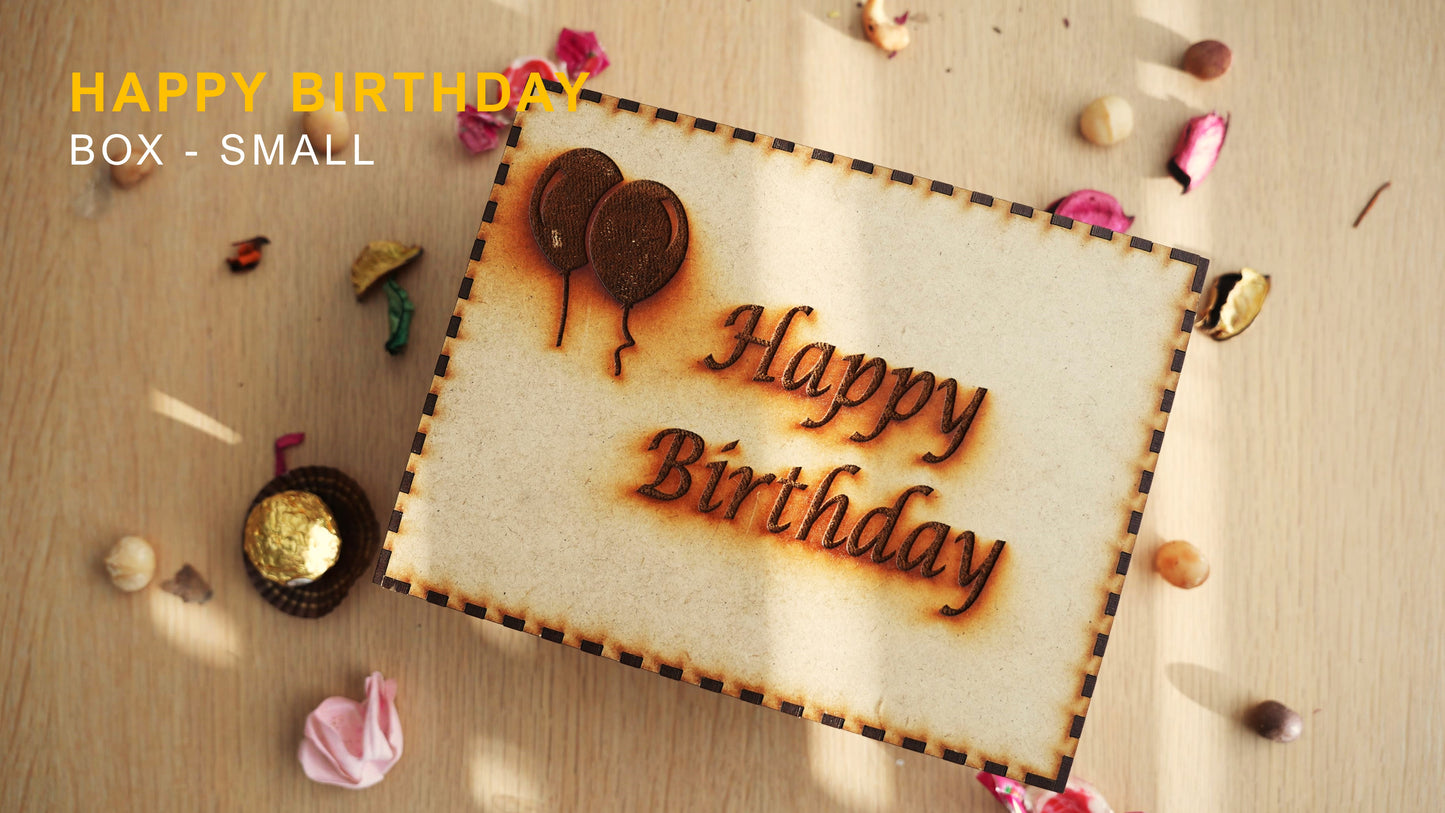 Engraved Happy Birthday Gift Box