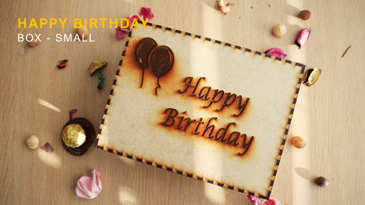 Engraved Happy Birthday Gift Box