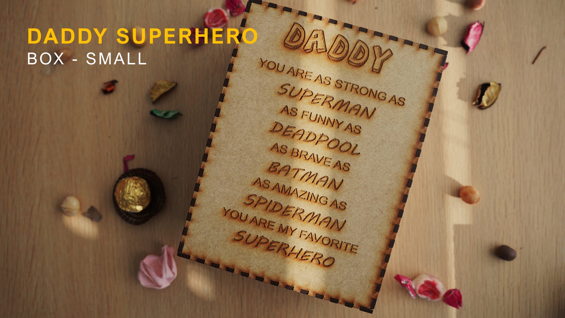 Engraved Superhero Gift Box