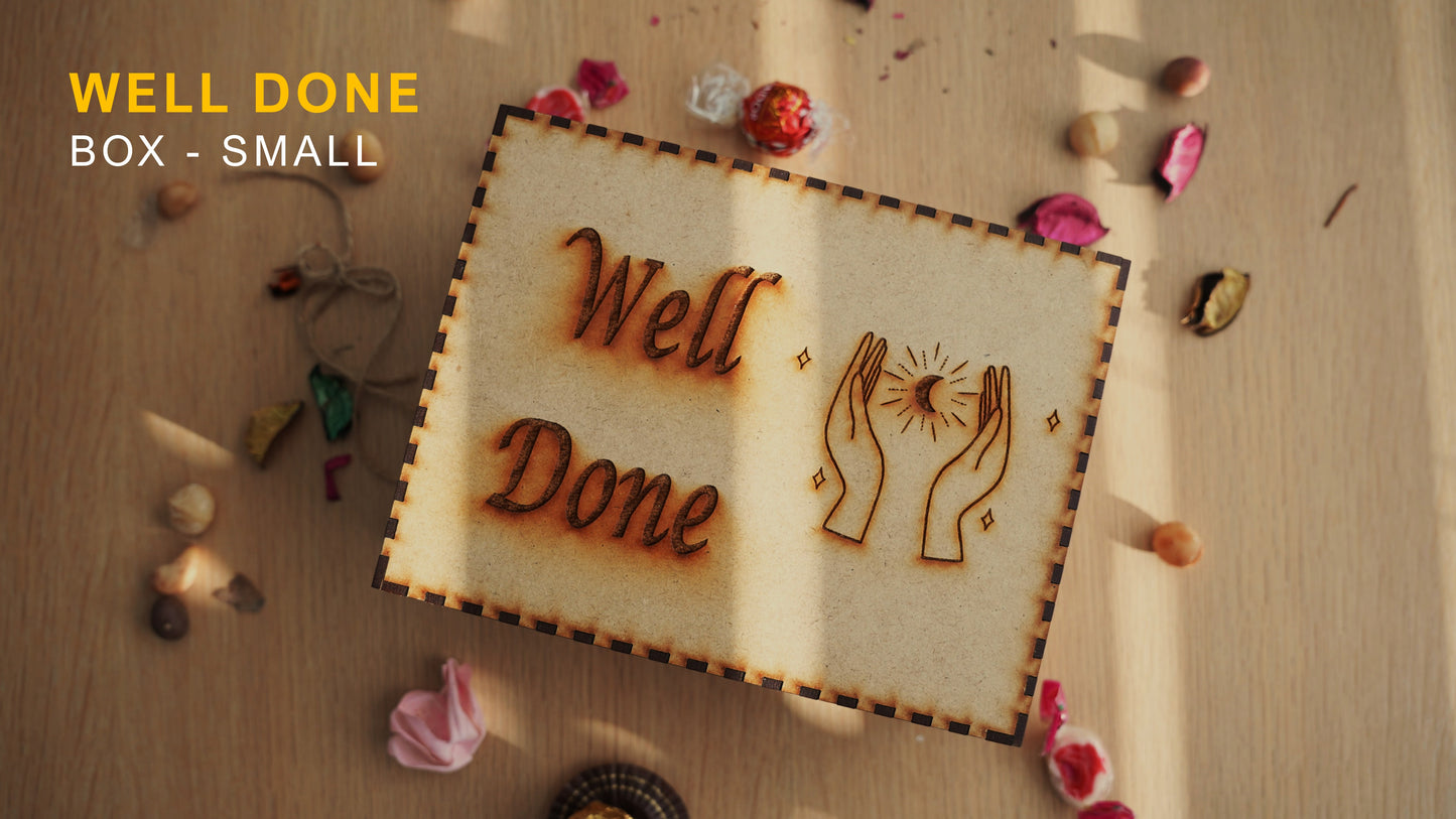 Engraved Gift Box "Well done"