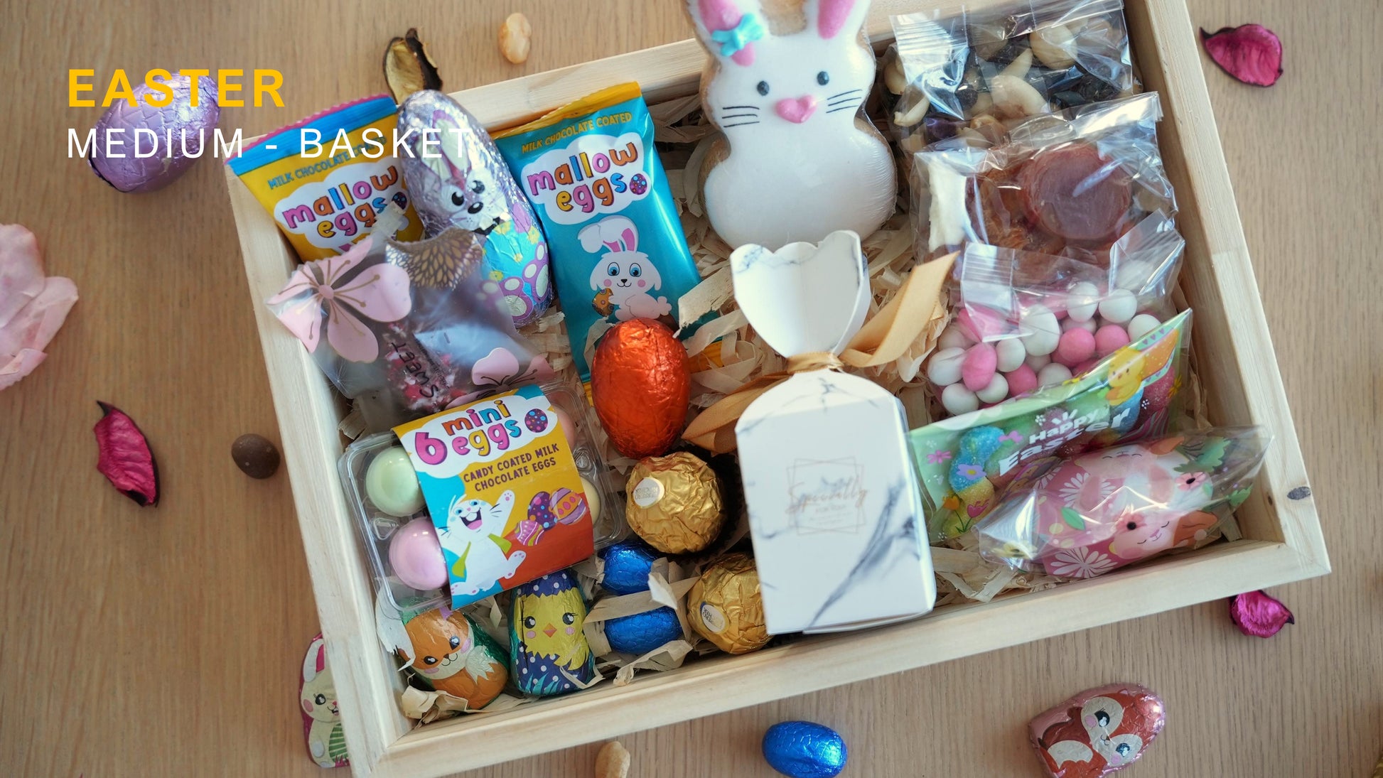 Easter Gift Basket, Medium, top view