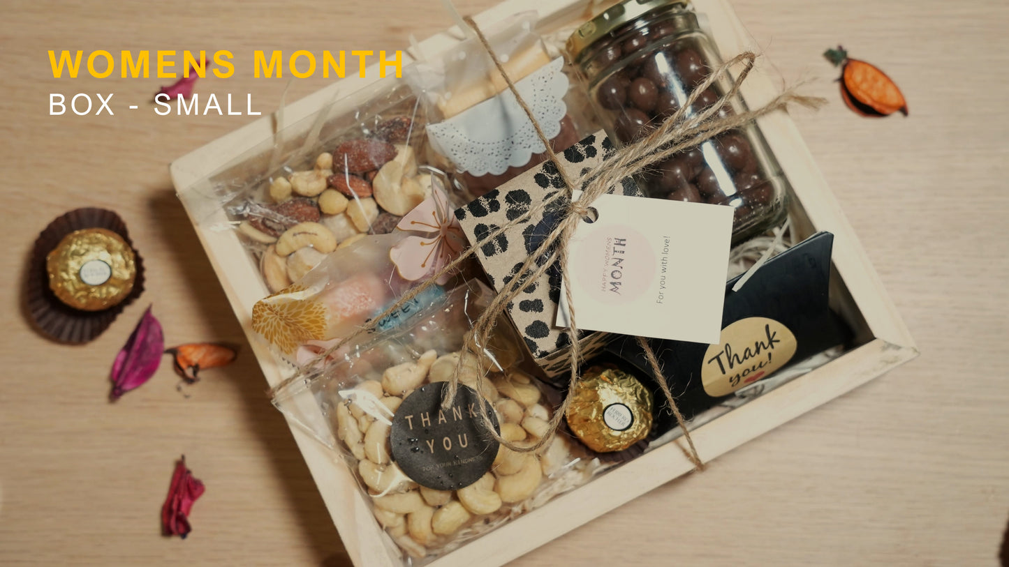 Women's Month Gift Basket, top view