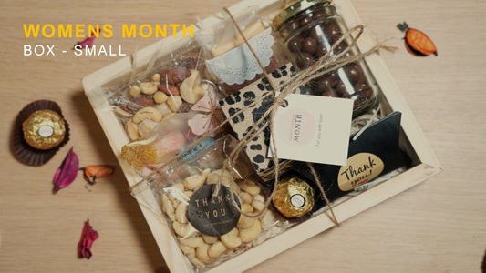 Women's Month Gift Basket, top view